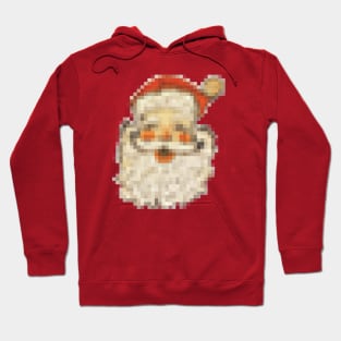 Vintage Pixel Santa Hoodie